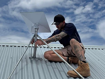 Starlink Dish Installation - ABX Electronics Antennas gallery, Albury Wodonga
