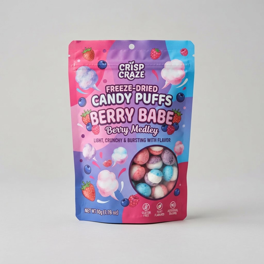 Freeze-Dried Candy Puffs Berry Babe