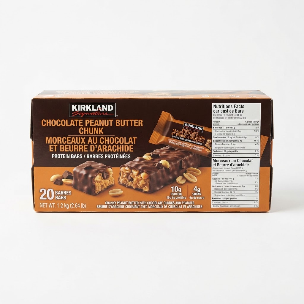 Kirkland Signature Chocolate Peanut Butter Chunk Protein Bars