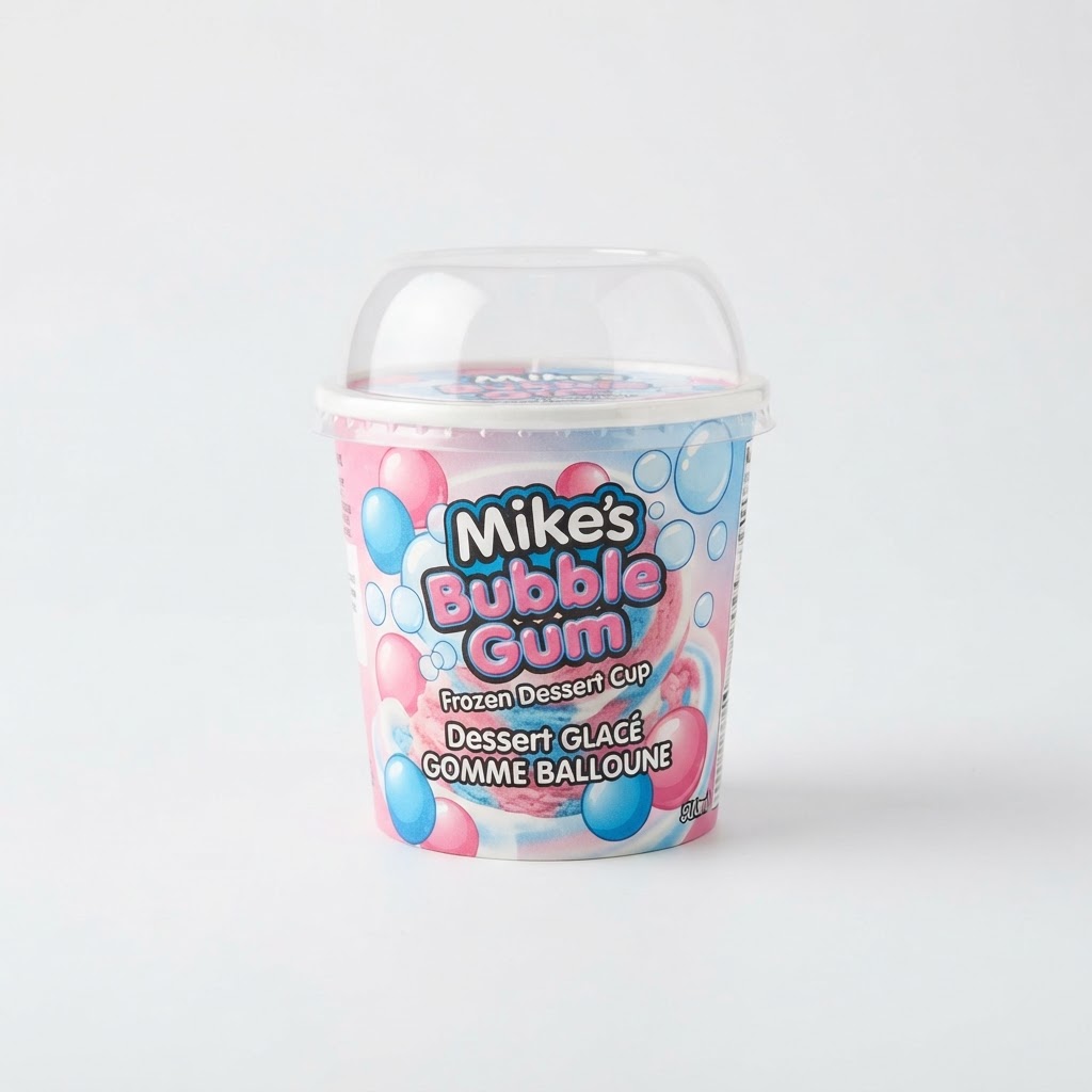 Mike's Bubble Gum Frozen Dessert Cup