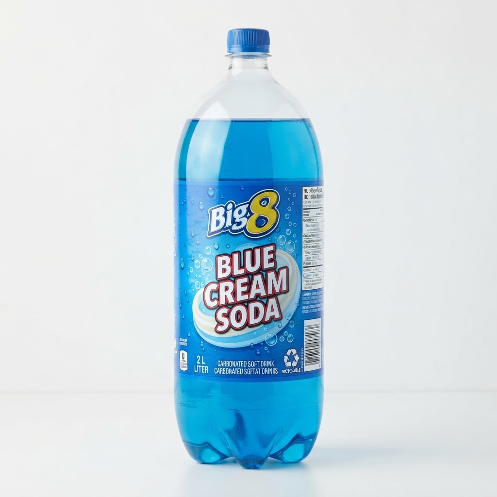 Big 8 Blue Cream Soda