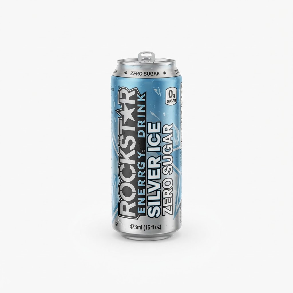 Rockstar Silver Ice Zero Sugar