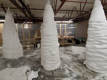 Foam Sculpted Spire Forms