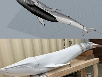 10' Blue Whale — Digital & Fabrication