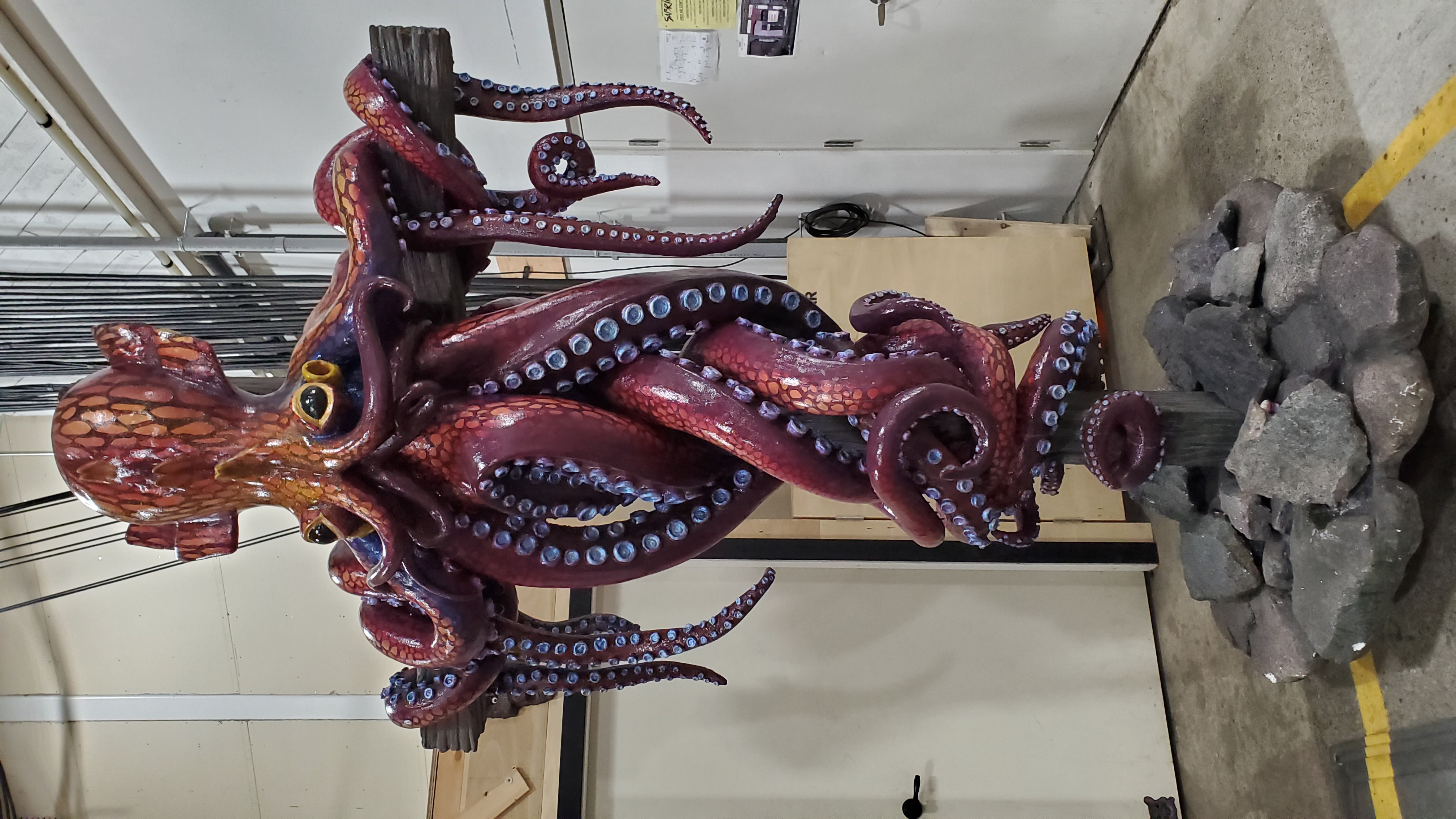 Kraken Sculpture — Painted