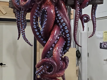 Kraken Sculpture — Painted