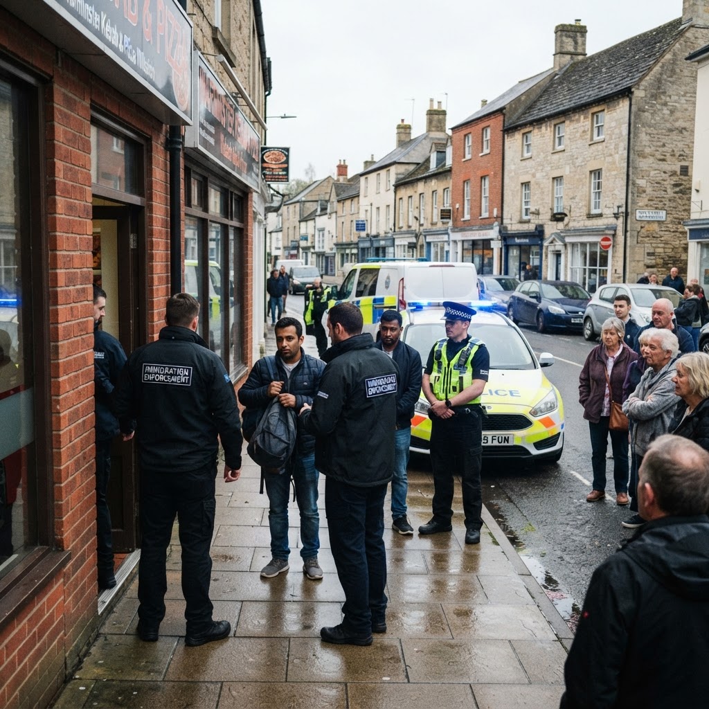 AI-generated editorial illustration; not a photograph of the reported event