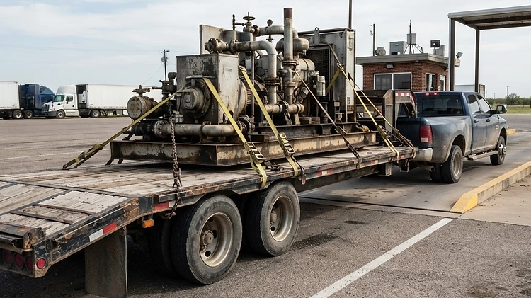 Diagram showing proper 15 to 30 percent pin weight distribution on a gooseneck hotshot trailer