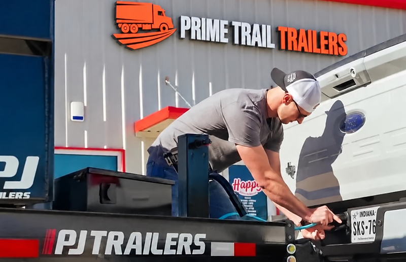 Professional trailer ready for the road