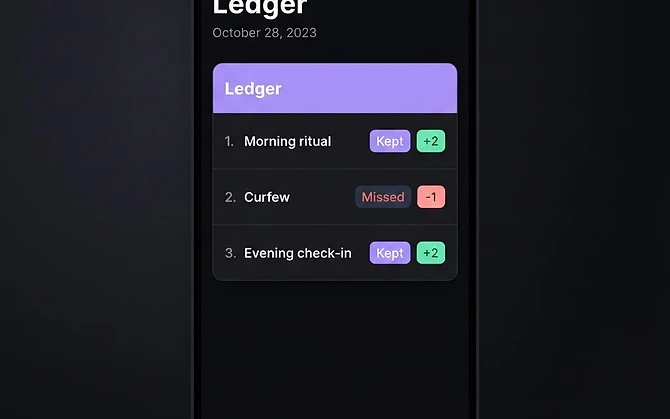 An abstract glimpse of the shared ledger