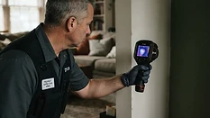 Finding Hidden Moisture: Moisture Meters vs. Thermal Imaging: PureAir field image