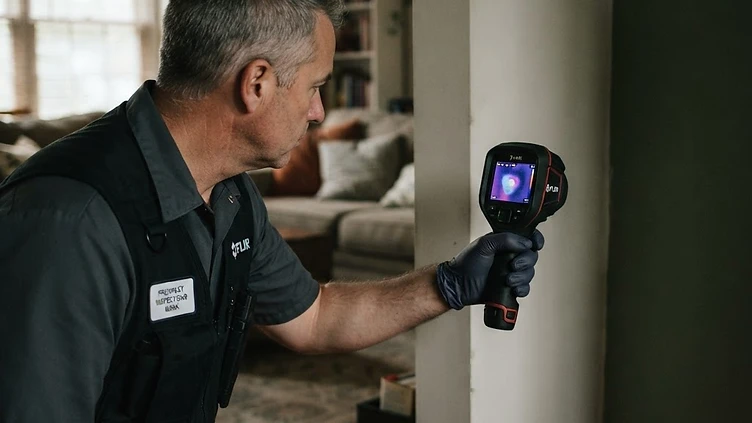 Finding Hidden Moisture: Moisture Meters vs. Thermal Imaging: PureAir field image