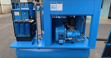 Industrial air compressor unit supplied for commercial use
