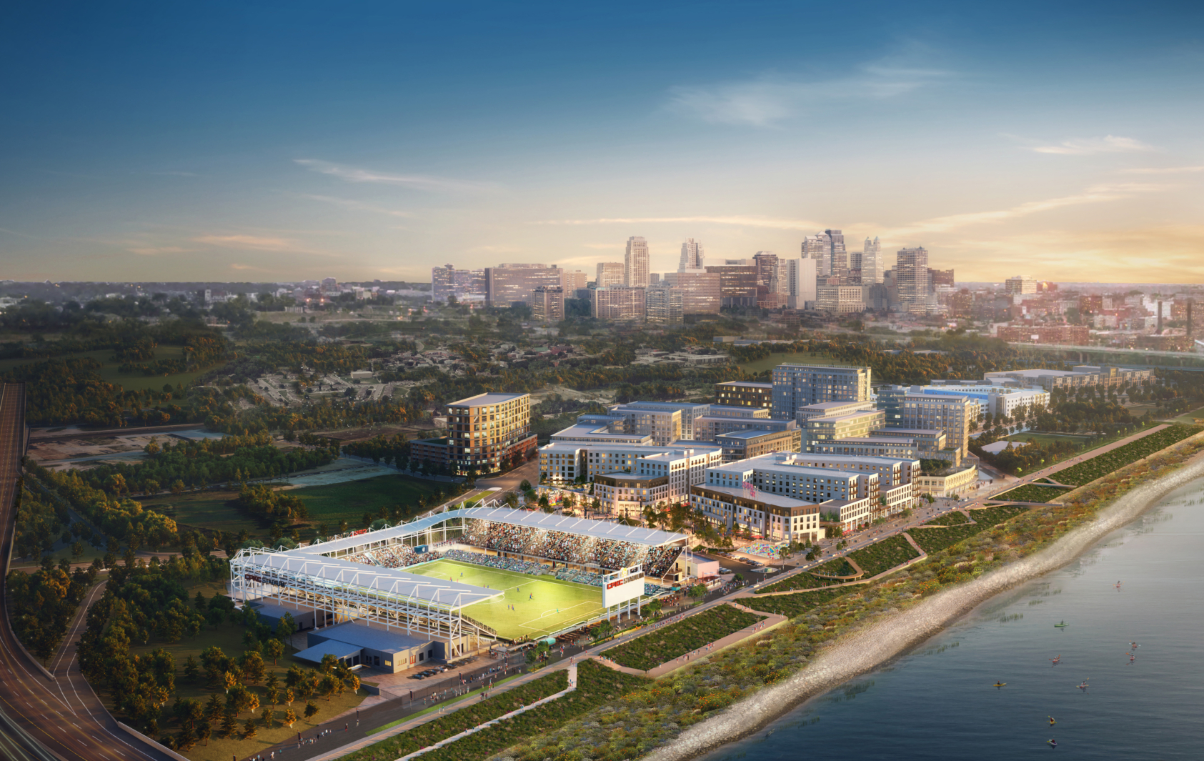 Berkley Riverfront at CPKC Stadium — Mixed-use district