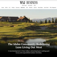 WSJ — The Idaho Community Redefining Luxe Living Out West