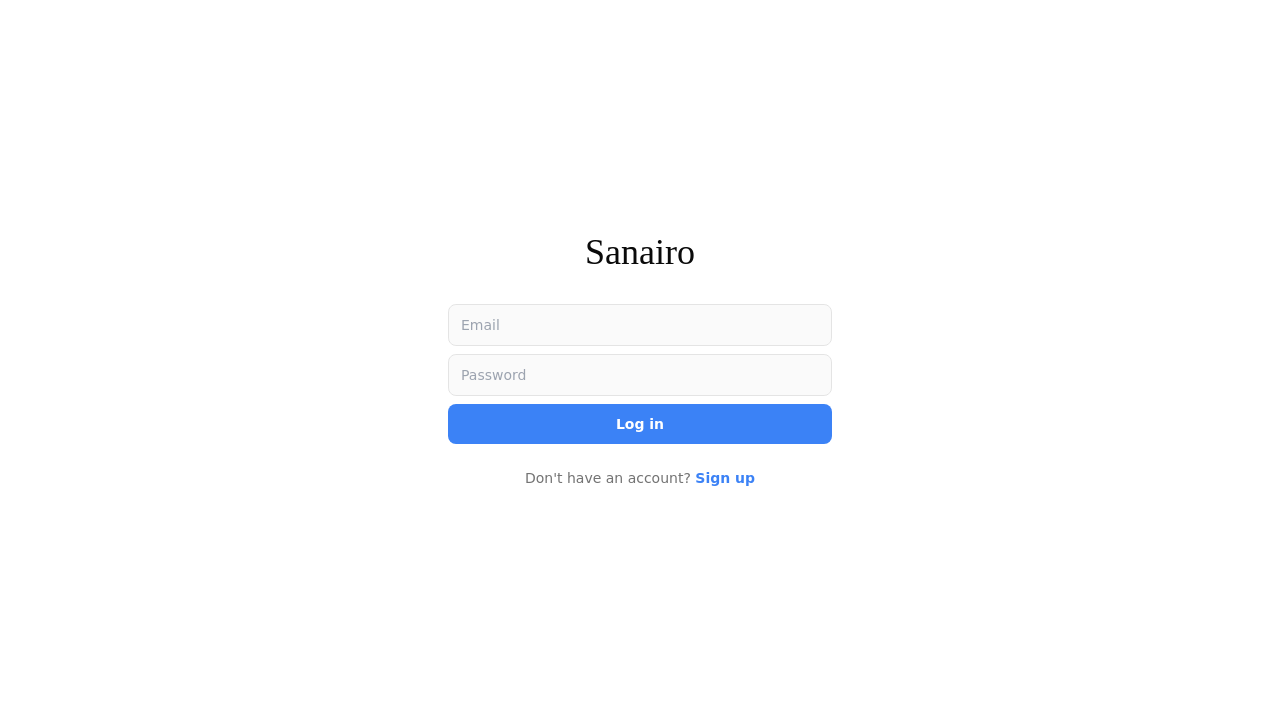 sanairo template preview