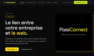 La page d'accueil de PassConnect sur l'ordinateur