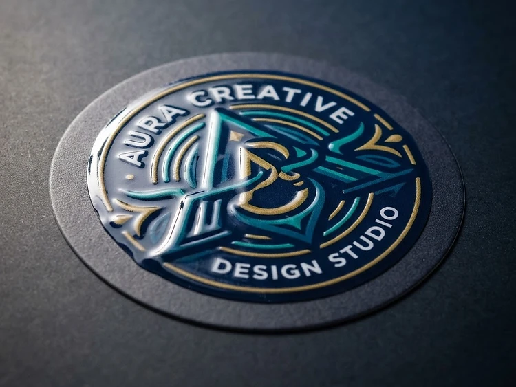 Printable Embossed / Varnish Stickers — view 1