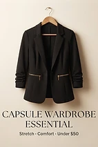 Capsule Wardrobe Essential: The Black Blazer Under $50