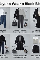 5 Ways to Wear a Black Blazer β Outfit Ideas for Work & Weekend