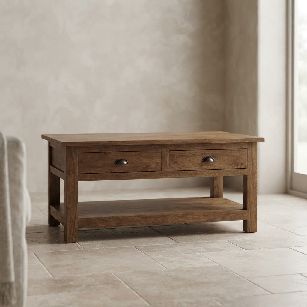Country 4 Drawer Coffee Table