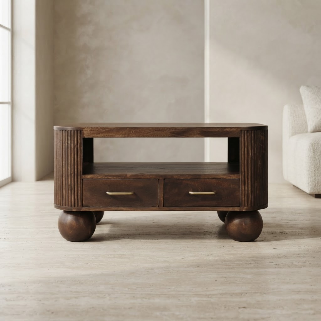 Sphere Leg Coffee Table