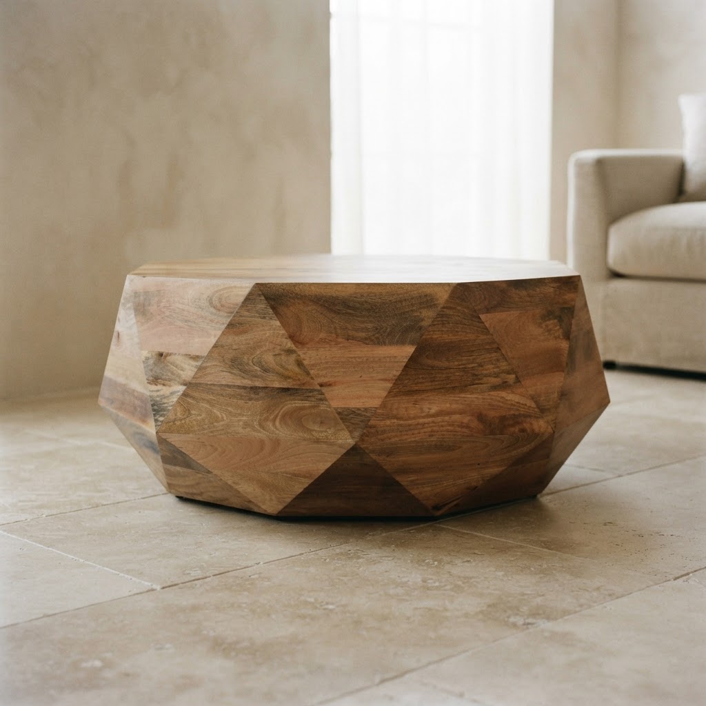 Geo Solid Wood Coffee Table
