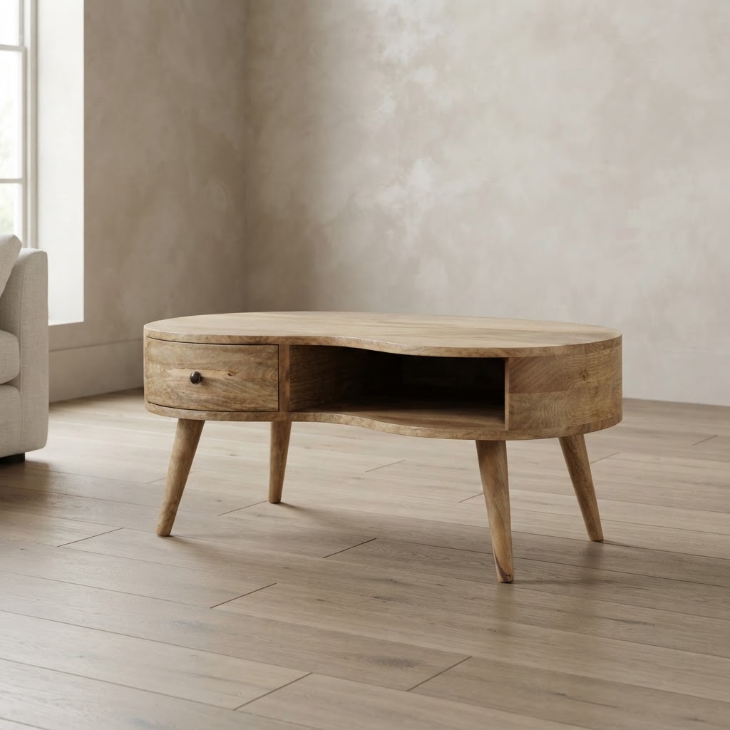 Oak-ish Wave Coffee Table