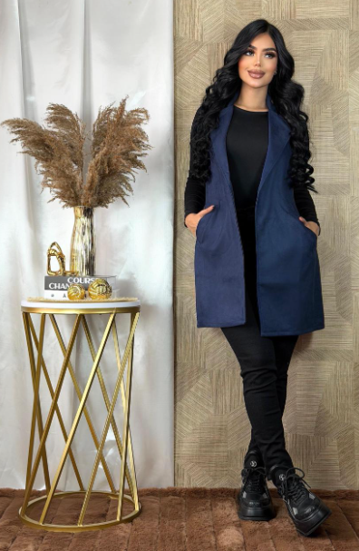 Chaleco Suede Azul