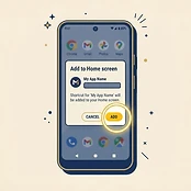 Tap 'Add To Home Screen'