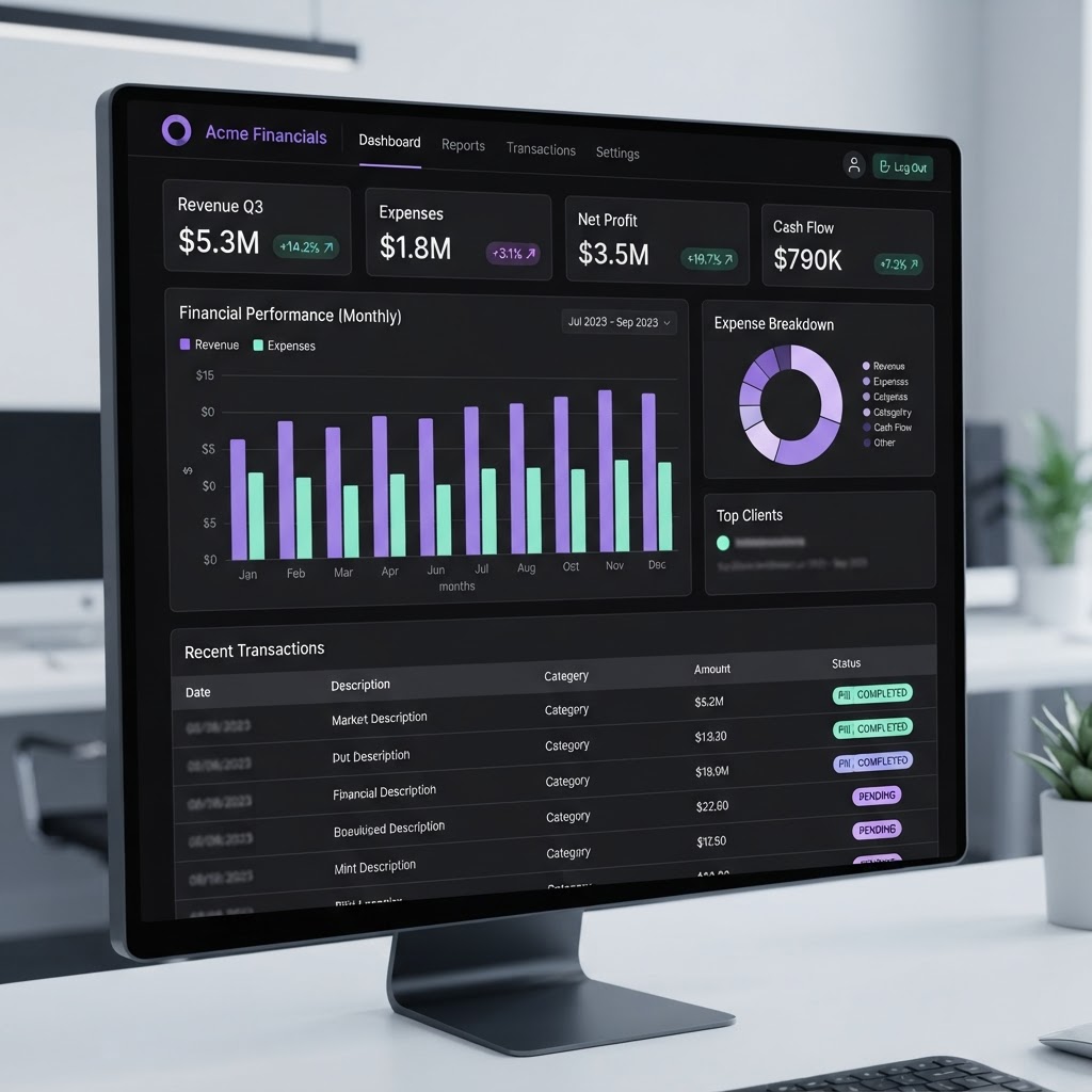 Interface de Contabilidade