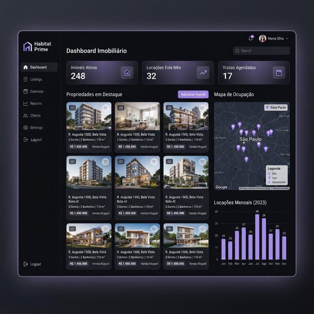 Interface de Imobiliárias