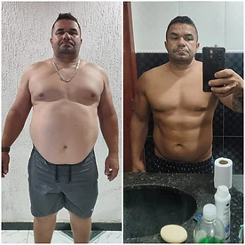 Transformação antes e depois — recruta 5
