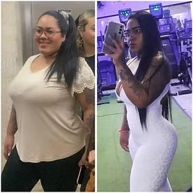 Transformação antes e depois — recruta 4