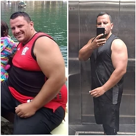 Transformação antes e depois — recruta 1