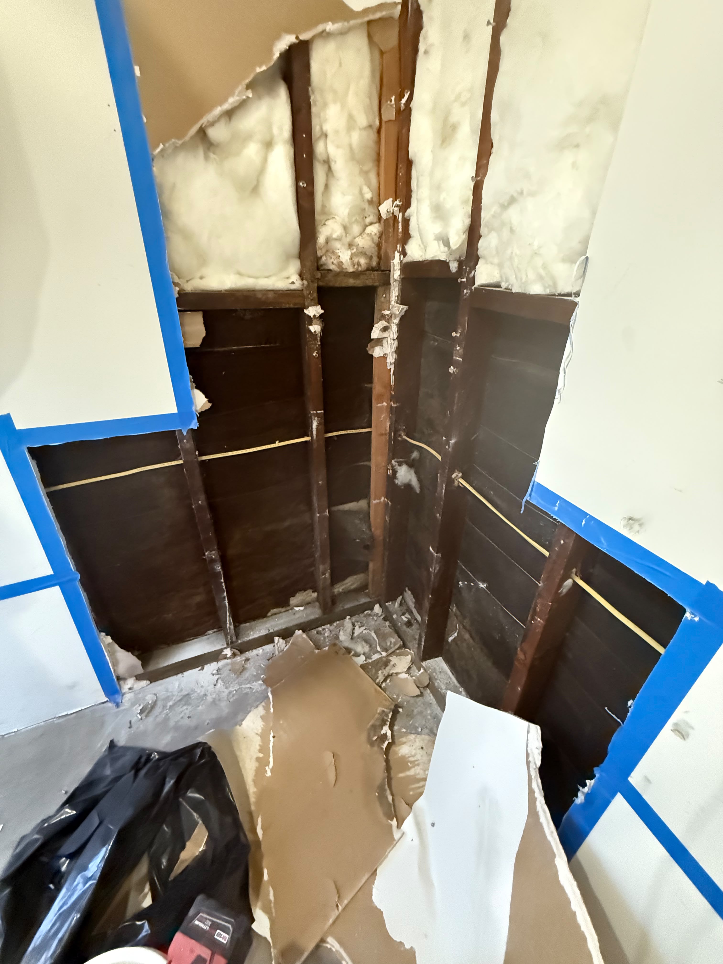 Water Damage — Wall Cavity Corner Damage