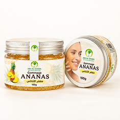 Gommage à l'ananas — cosmétique naturelle du Maroc — 100 g — Arij Al Ghaba — coopérative Arij Al Ghaba, Maroc