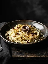 Garlic, oil and chilli spaghetti