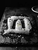 Raw langoustines