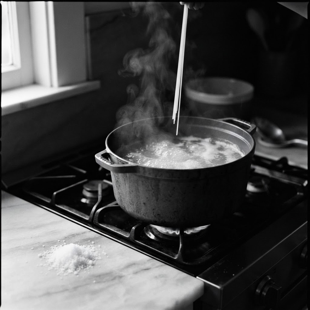 Why I don't put salt in pasta water