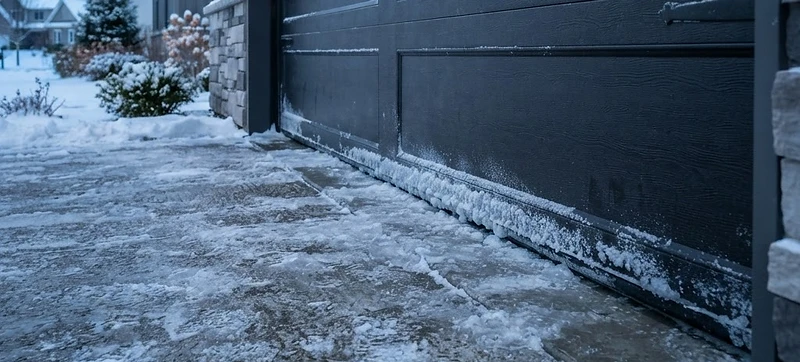 How to Stop a Frozen Garage Door From Sticking to the Driveway This Winter