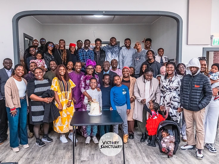 Families gathering at RCCG Victory Sanctuary
