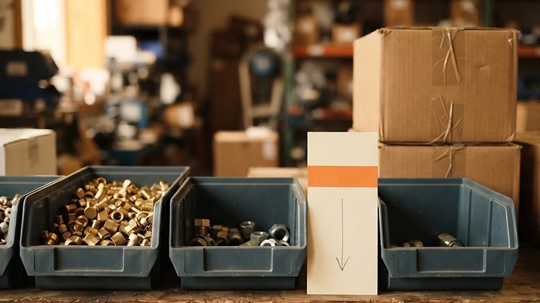 Organized small business stock ready for replenishment planning