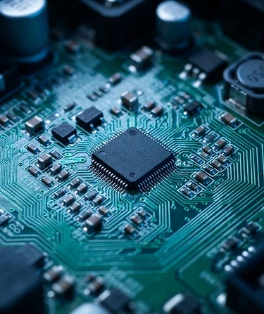 LG refrigerator PCB circuit board macro detail