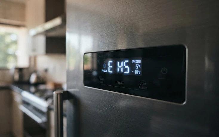 Samsung digital inverter refrigerator display panel with error code