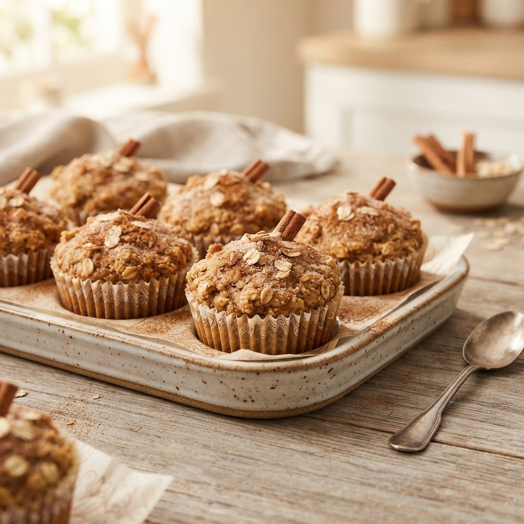 Oats & Cinnamon Muffins