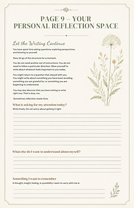 Page 9 — Your Personal Reflection Space