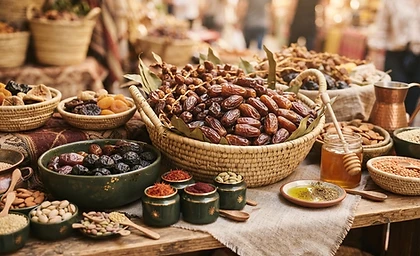 Tâmaras e produtos artesanais halal