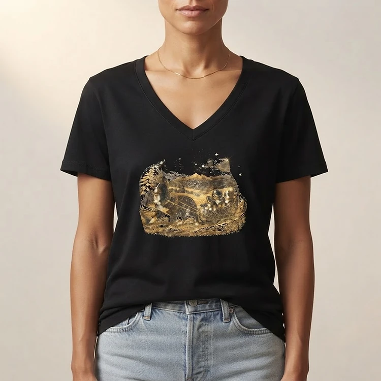T-shirt — Attelage doré