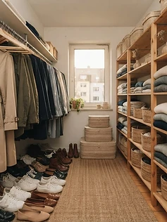 Organised interior detail